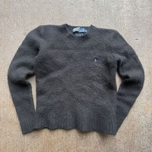 Vintage Polo Ralph Lauren Wool And Rabbit Hair Sweater Tagged L Fits Small / XS